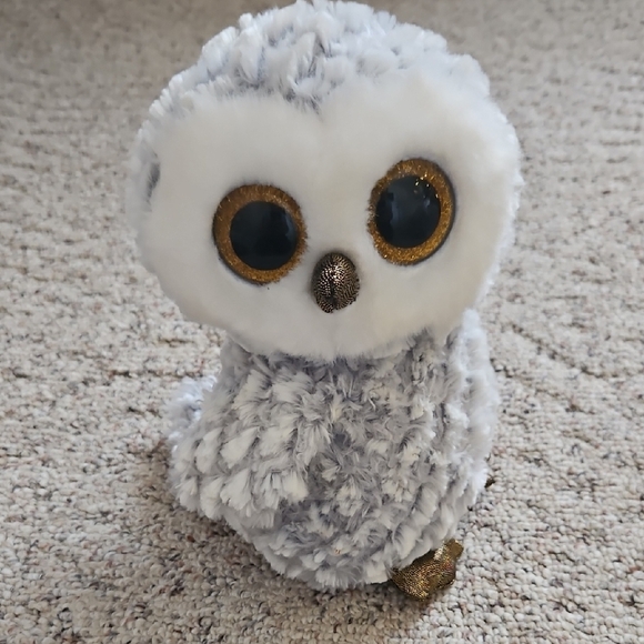 Ty Beanie Boos "Owlette" Plush Stuffed Owl w/ Tags - Picture 1 of 9